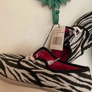 BRAND NEW Black and White Zebra Sneakers